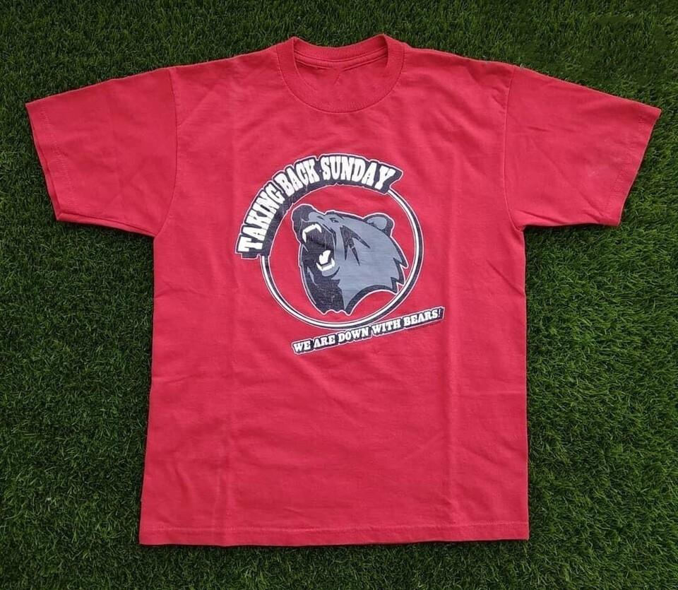 Vtg Taking Back Sunday Band For Fans Cotton Red All Size Unisex Shirt M