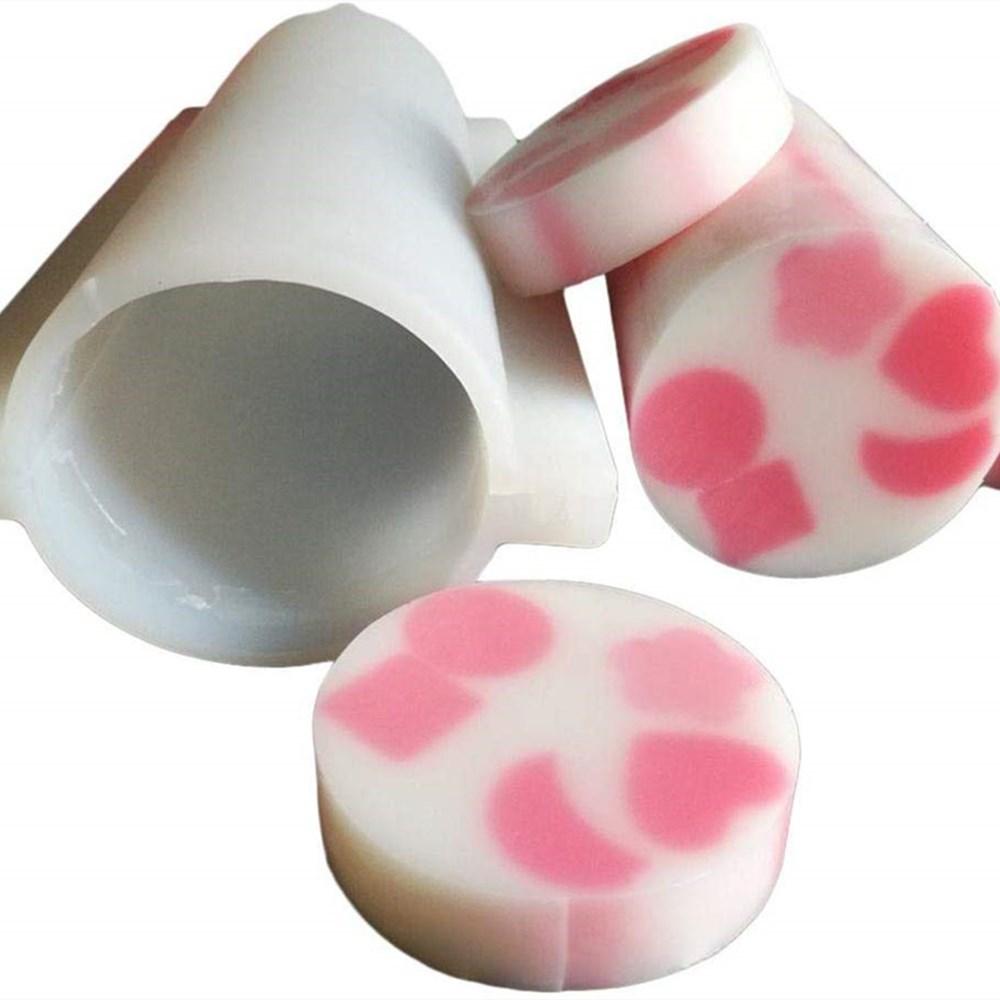 Cat Shaped Silicone Tube Column Mold Handmade Soap Candle Chocolate Loaf Baking Tools for DIY Craft Dessert Party Decoration