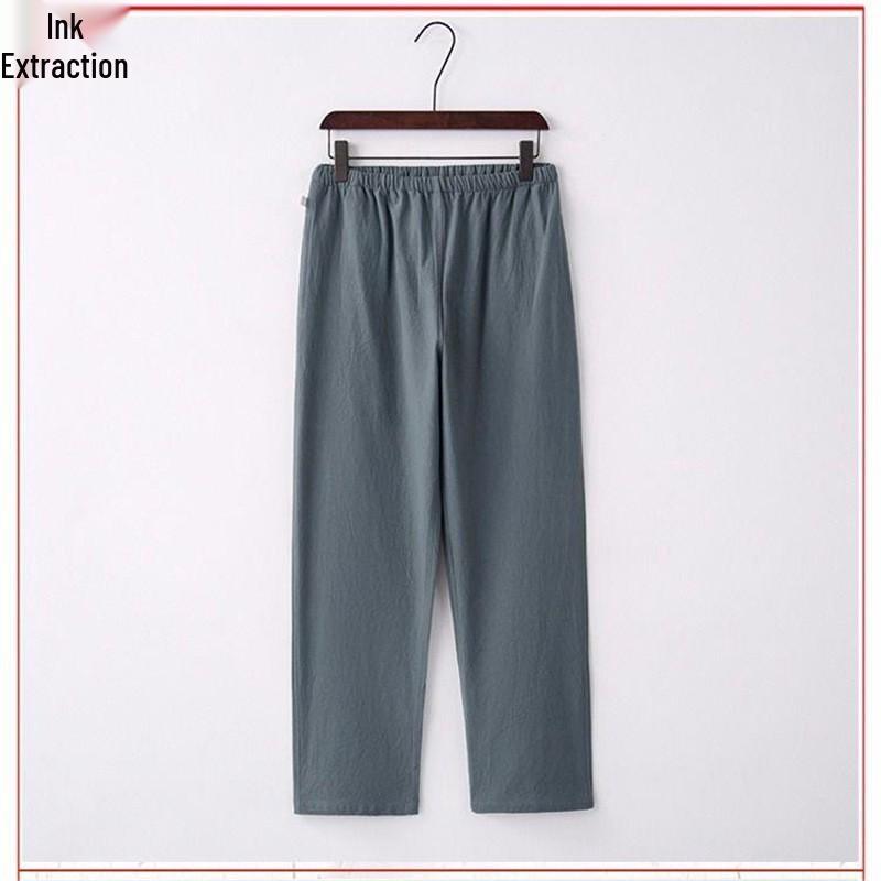 Men's Traditional Chinese Style Cotton-Linen Tang Suit, Retro Hanfu Zhongshan Suit & Tai Chi Attire