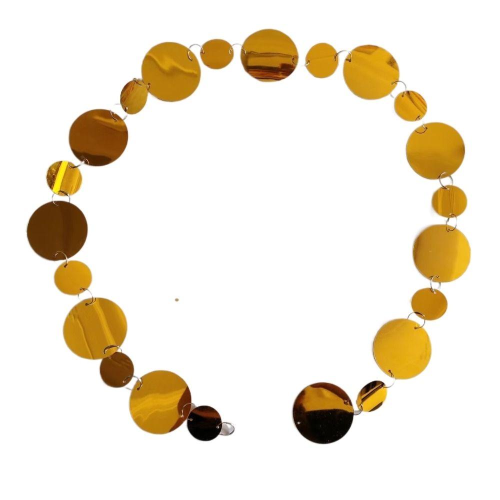 10PCS 1 Meter Sequins Hanging Foil Curtains PVC Gold Silver Round Sequin Rain Curtain Round Flash Curtains