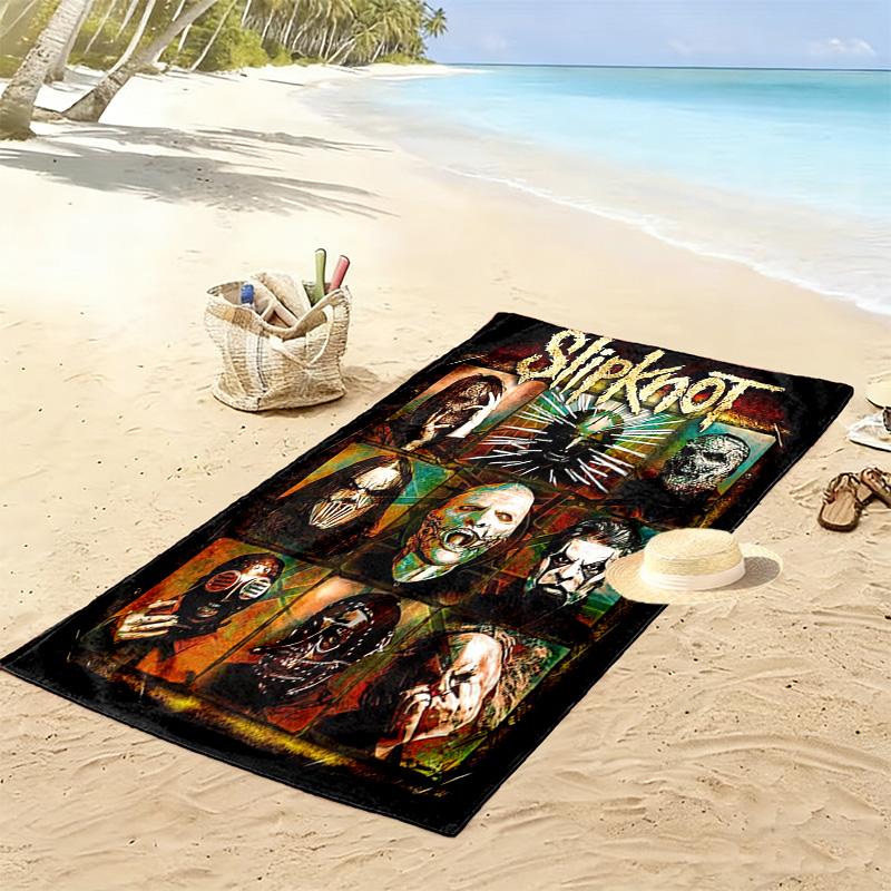 Slipknot: Rebellion beach towel Outdoor camping Beach towel for vacation photos seaside swim Outdoor pool towel printing Travel and vacation towels