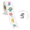 500 Sheets/Roll Cartoon Mermaid Adhesive Tape Stickers - DIY Decorative Waterproof Stationery Seals