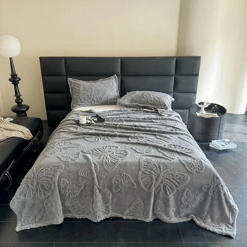 1PC Plush Blanket Summer Air Conditioning Bedding Blanket Office Sofa Nap Blankets Soft Comfortable Bed Sheets Cobijas De Camas