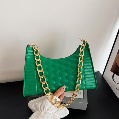 Bag Women'S Fashion Small Square Bag Niche Pressure Shell Shoulder Bag Chain Versatile Underarm Small Square Bag Tide