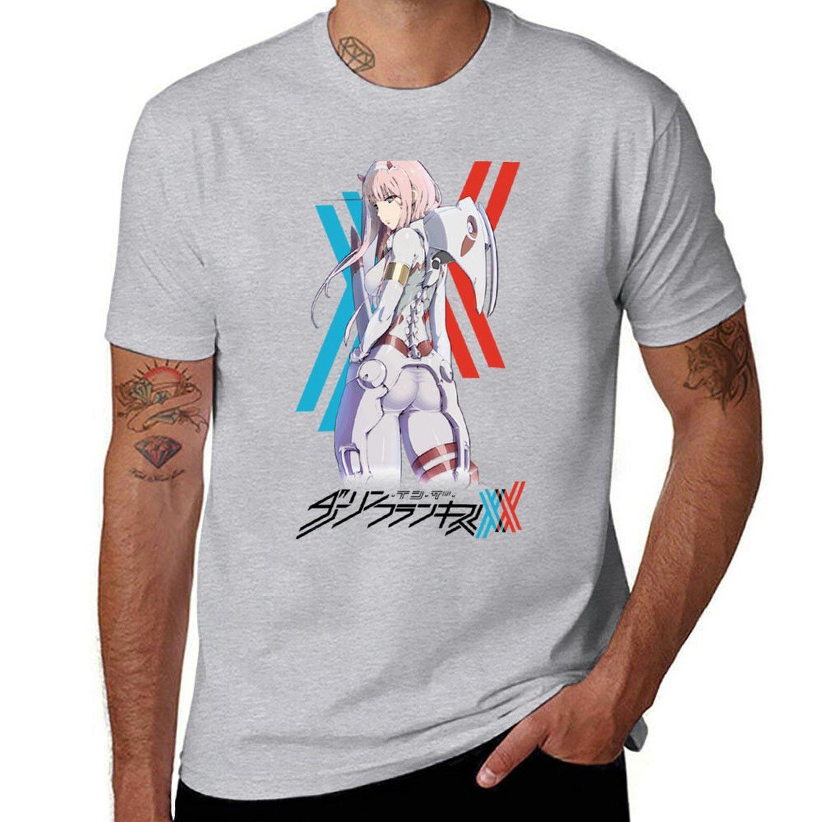 

Zero Two летный костюм Футболка Блузка индивидуальный дизайн вашей собственной эстетичной одежды мужские высокие футболки S