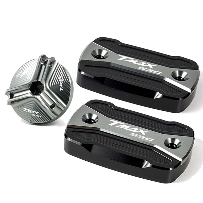 New Brake Fluid Fuel Reservoir Tank Cap Brake pump Cover for TMAX 530 SX DX 2012- 2019 2018 Motorcycle Accessories High Quality