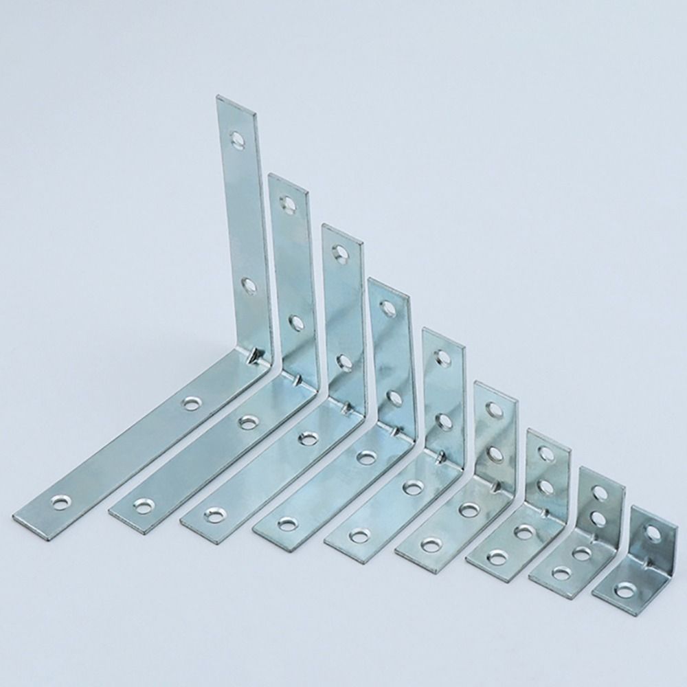 2/4/6/8/10Pcs Iron Corner Brace Joint Furniture Fastener Shelf Support Bracket  Cabinet Screens Wall