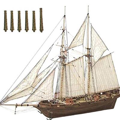 Excras Wooden Ship Model, DIY Wooden Sailing Ship Kit, Hobby Wood Ship Model Scale, Sailing Ship Wooden Model Kit, Home DIY Model Decoration Boat Gift