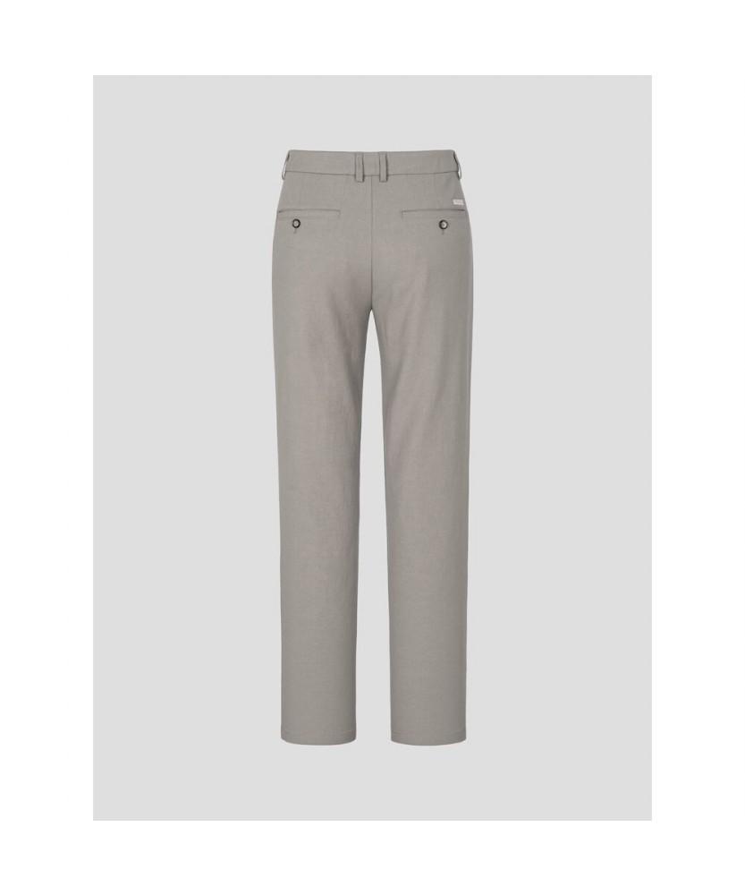 Binpolmen Linen Blend Oxford Standard Fit Pants Beige