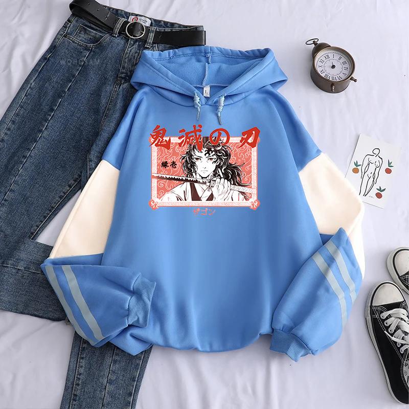 

Цугикуни Ёриичи Клинок, рассекающий демонов Толстовки Харадзюку Манга Графическая толстовка с длинными рукавами Флисовая Повседневная толстовка Мужская Женская Одежда 4XL синий
