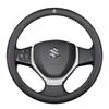 TLIN5 Car Leather Ventilate Anti-Slip Steering Wheel Cover For Suzuki S-Cross Swift SX4 Vitara Jimny Grand-Vitara Baleno Ciaz Samurai