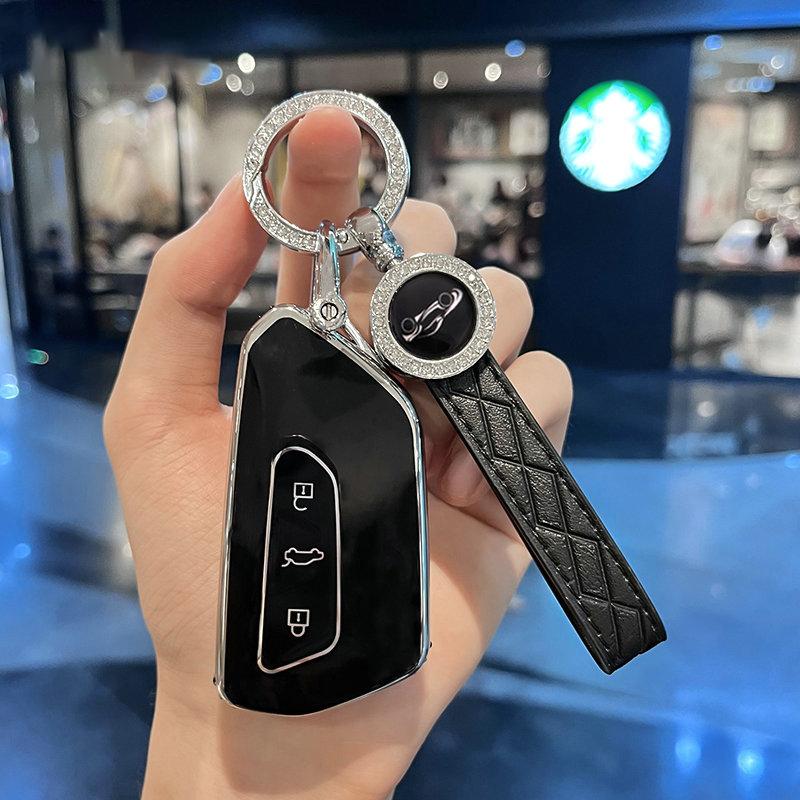 Tpu Car Key Case Cover For Vw Volkswagen Golf 8 Mk8 Id.3 Id.4 Cupra Skoda Octavia A8 Seat Leon Mk4 Formentor Tarraco