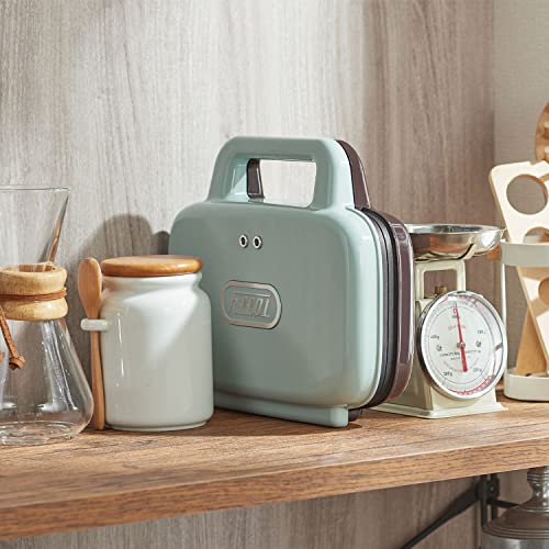 Toffy Hot Sandwich Maker K-HS4, 2-Slice Toast, Wide Plate, Easy To Use, Retro Design, Perfect for Breakfast, Holidays, and Mornings, Perfect for Singl