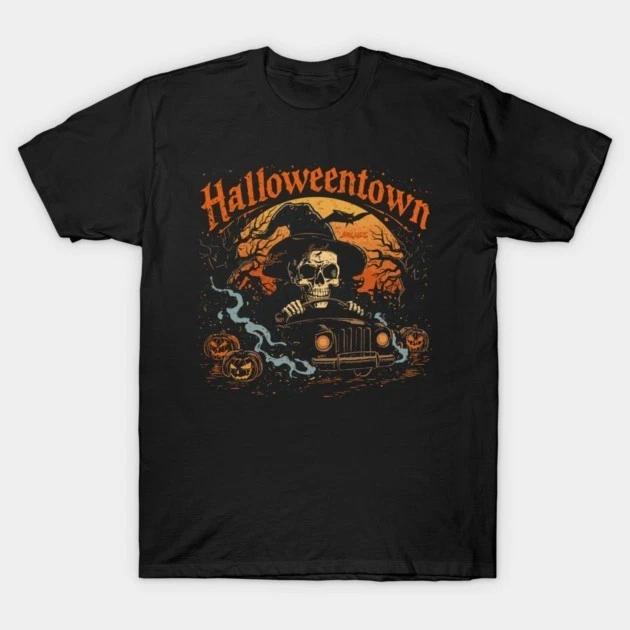 Halloweentown Ghostly Taxi in Halloweentown T-Shirt M