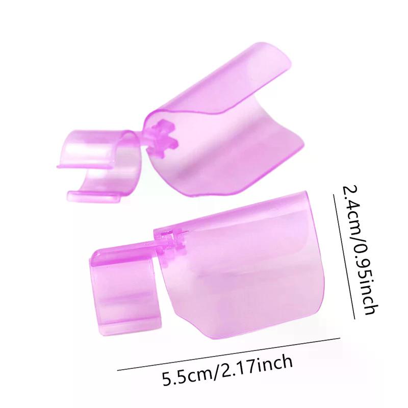 10 Pcs/set Nail Polish Protector Clips & Separators Manicure Tools Set Anti-Smudge Finger Guards For Nail Care Drying & Painting