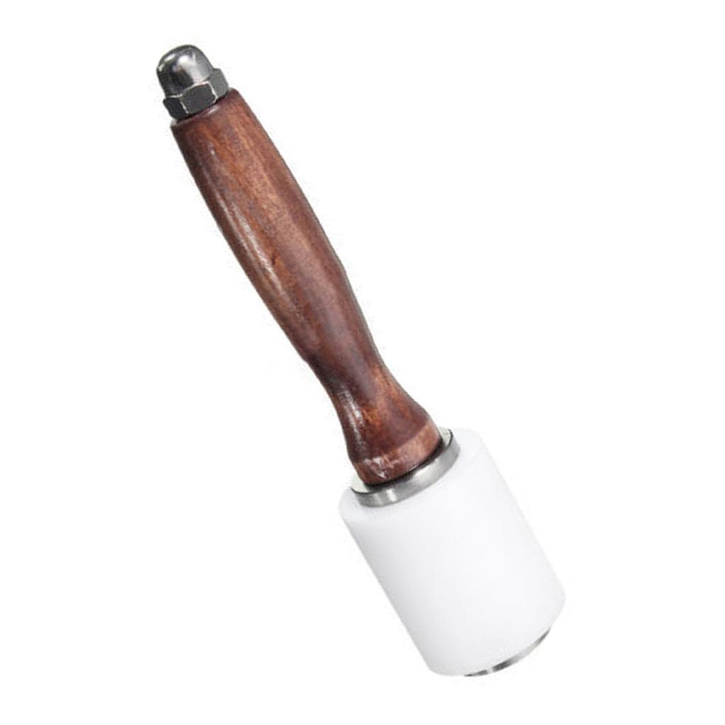 Leather Nylon Hammer Wood Handle Leather Carving Mallet Craft Tool