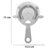 2 Pack of Cocktail Strainer Stainless Steel Bar Cocktail Strainer Filtering Tool for Bar Restaurant Home