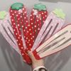 Kawaii Polka Dot Strawberry Extra Large Hair Clip Hairpin for Women Curtain Holders Girls Party Fashion Accessories