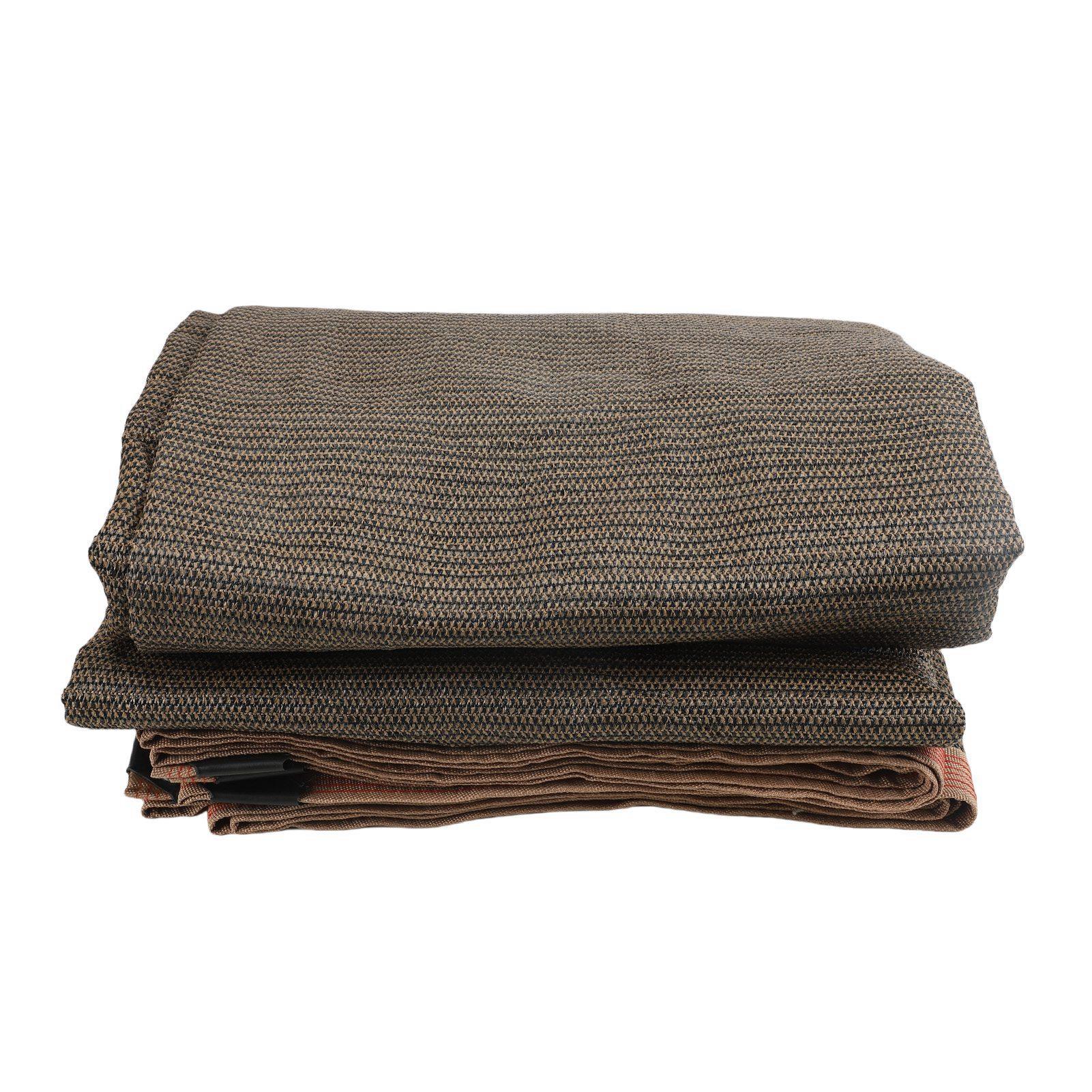 

Sun Shade Cloth Polyethylene Sun Shade Sail Canopy Cover with 4 Ropes for Outdoor Garden Patio Backyard Deck Coffee 3x5 3x5 M/9.84x16.4 FT чёрный