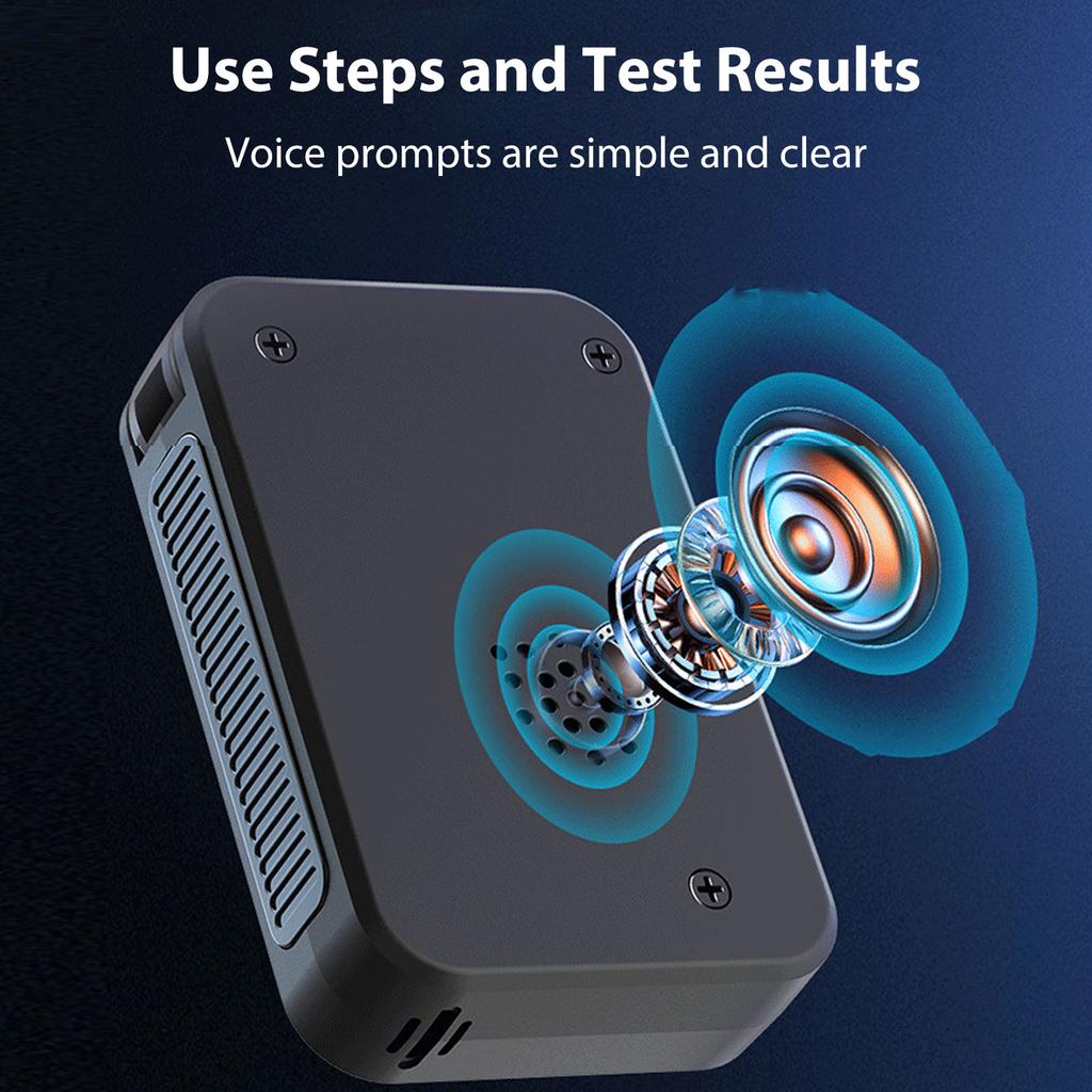 Professional Portable Alcohol Tester High Accuracy Sensor Voice Prompt for Driving Safety