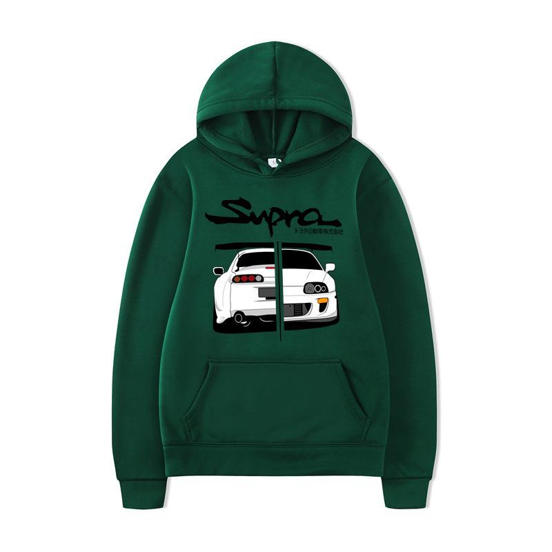 New Men's Daily Sweater, Header D Racing Autumn Sweater with Hat