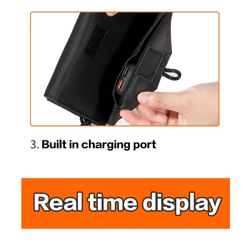 20W Monocrystalline Silicon Solar Panel Folding Bag for Outdoor Portable Mobile Phone Charging and Power Generation Photovoltaic Panel