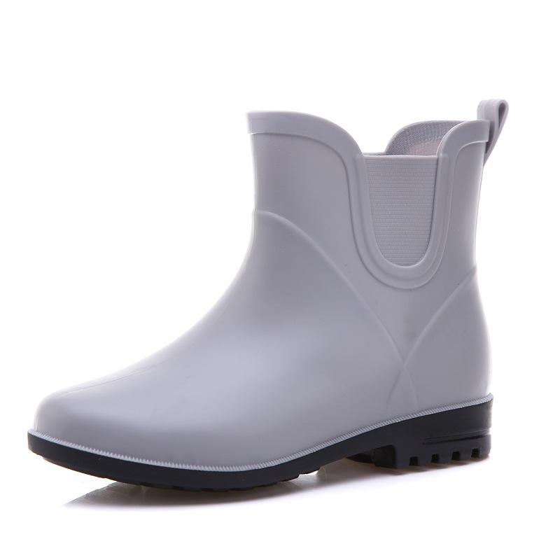 Women'S Rain Boot 2022 Spring Autumn Solid Color Women Waterproof Shoes Ankle Boots Ladies Non-Slip Boots Women Rain Boot Shoesf