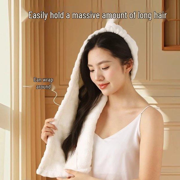 Quick-Dry Absorbent Hair Wrap Towel for Women - Thick, One-Piece, No Blow Drying Needed