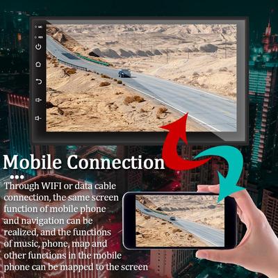 Autoradio 2 Din 7 Zoll Multimedia Video Player Bluetooth GPS MAP Universal Auto Stereo MP5 Player
