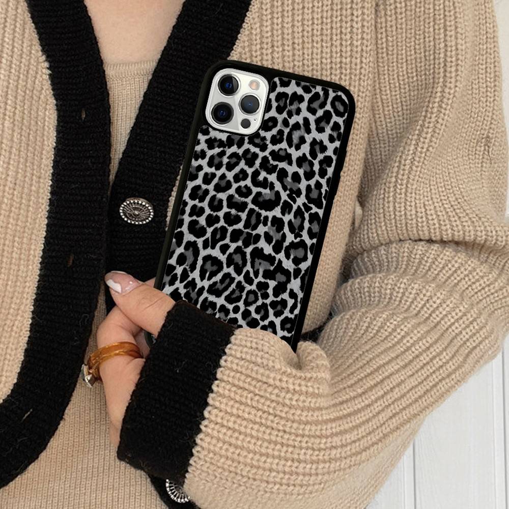 Leopard Cheetah Print Shockproof Cover For IPhone 17 16 15 14 Plus 13 12 11 Pro Max Soft Hard Phone Case