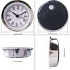 Elegant 60mm Quartzs Watch Insert With Silver Trim Roman Numerals Clock Insert Great For Wall Clock Creation
