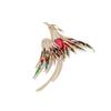 Elegant Cloisonné Enamel Phoenix Brooch - Women's Chinese Style Coat Pin