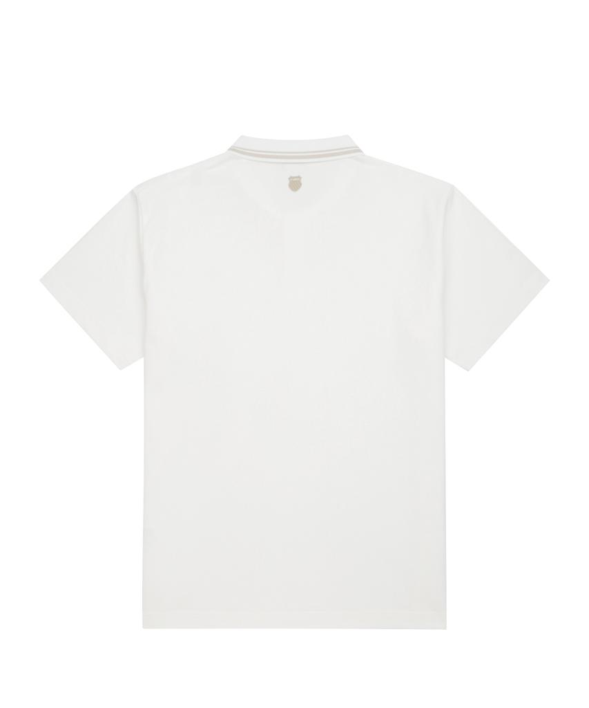 K-SWISS K Loose Short Sleeve Polo Tee_1Kspsmv901Wh