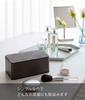 Yamazaki Wet Tissue Case Black Approx. W16 x D10 x H6cm Smart with Paper Stopper 5579
