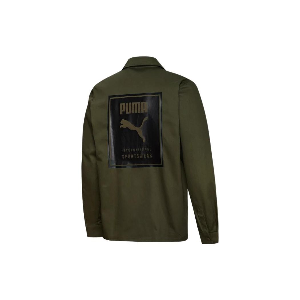 

PUMA Logo Printed Vintage Utility Jacket Мужские топы Зеленый 534478-44 S