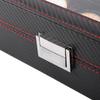 5-Slot Watch Box Carbon Fiber Display Case Durable Watch Case  Storage