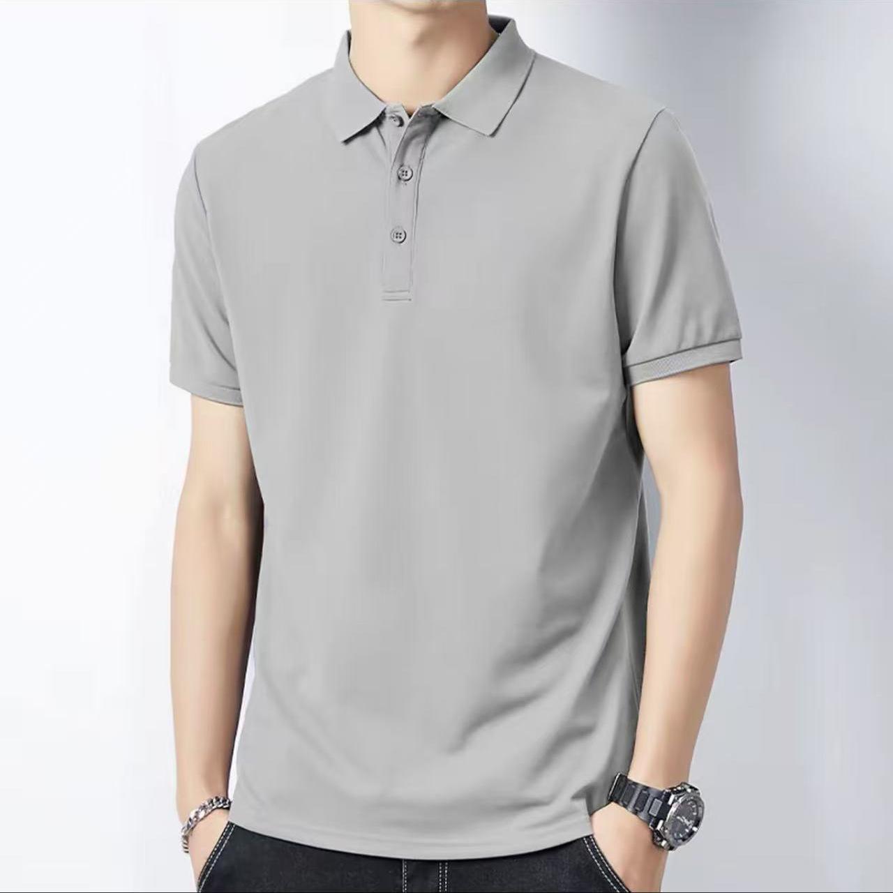 

2026 Upgraded Men s Breathable Solid Color Lapel POLO Shirt - Spring/Summer Style 2XL