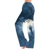 Women's Halloween Print Pants with Elastic Waist and Drawstring for Casual Home Sleepwear