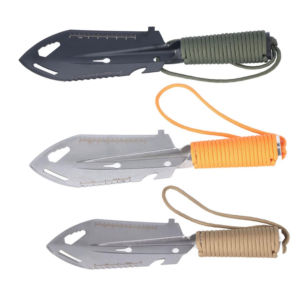 Sırt Çantası Küreği Mini Mala Sırt Çantası Küreği Çok Fonksiyonlu Paslanmaz Çelik Bahçe İşleri Dikim Açık Hava Hayatta Kalma