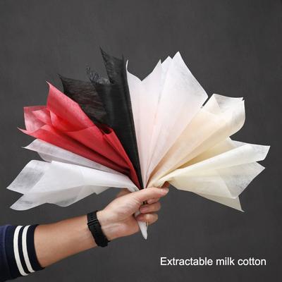 38 Stück Milchbaumwoll-Seidenpapier Floristen-Blumenverpackungspapier DIY Handgemachte Strauß-Bastelarbeiten Geschenke Verpackung Hochzeitsparty-Zubehör