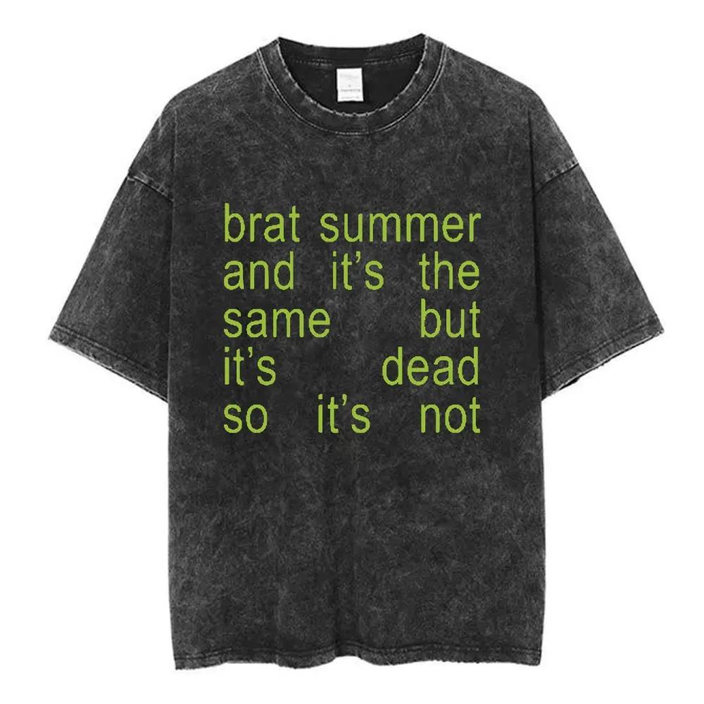 

Charli Xcx Crash Album Graphic Print TShirt Unisex Women Vintage Washed Oneck Cotton Summer Gothic YK Loose Casual Oversized Tee 2XL
