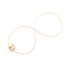 Used HERMES Cardue Ash H-cube Necklace Gold Plated Gold Used