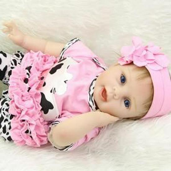 NPK Realistic Soft Silicone Baby Doll 55 cm