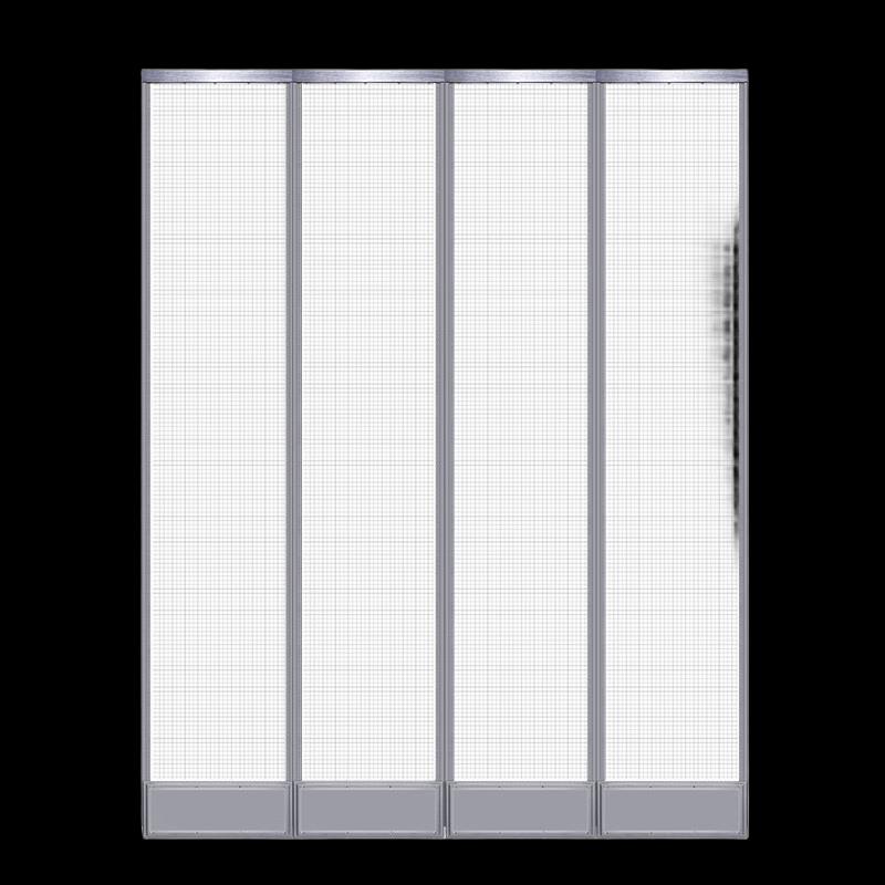 Jing Fan Magnetic Screen Door Curtain серый
