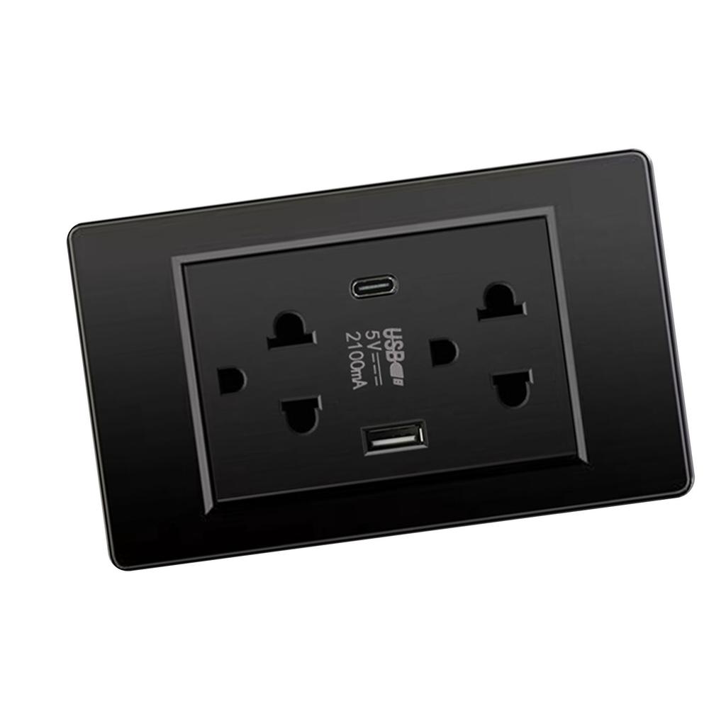 Thailand Type Electrical Wall Receptacle Outlet Space Saving USB Type C Wall r Outlet for Home