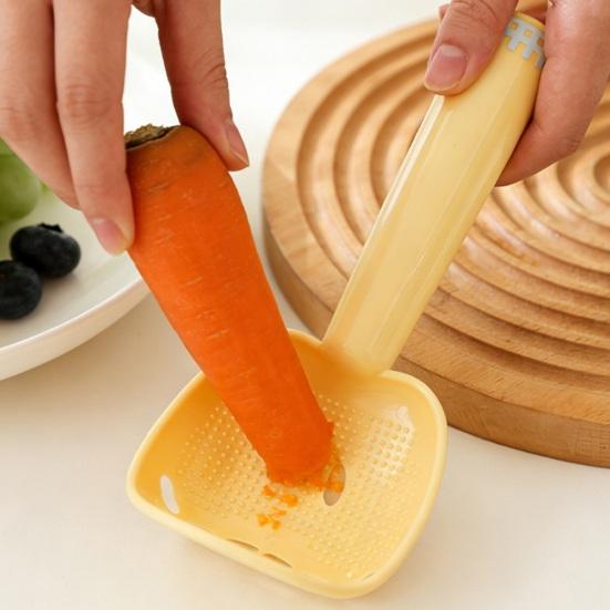 Cartoon Rice Spoon Non-Stick Plastic Rice Spatula Scoop Cooker Food Masher Strainer Spoon Multi-Functional Kitchen Tool for Mashing Fruits Vegetables