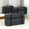 Black Moving Storage Bag - Features Reinforced Handles, a Thick And Durable Luggage Bag, Multifunctional for Organizing Clothes, Quilts, And Stockings
