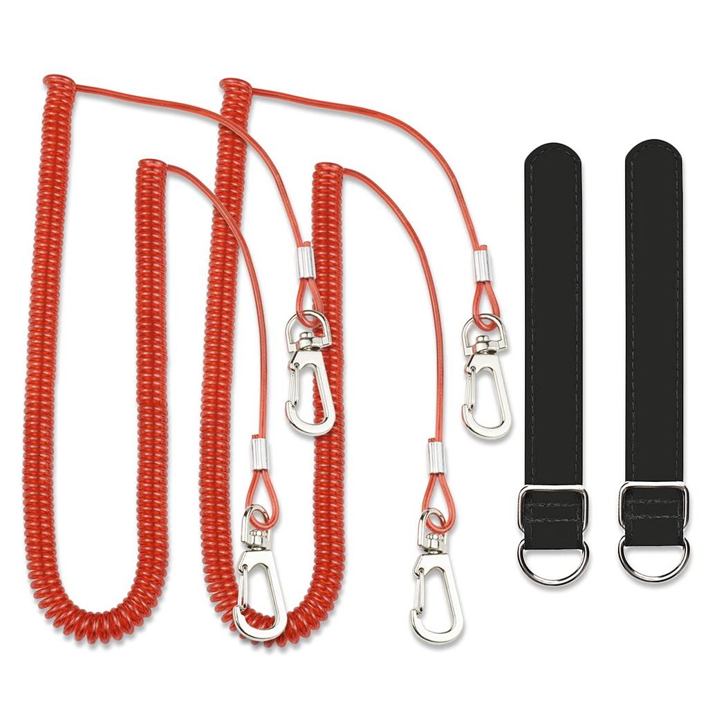 Fishing Rod Shitte Belt with Rope Spiral Cord with Wire