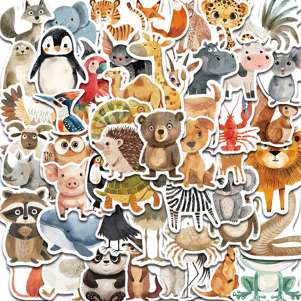 

50PCS Cute Book Stickers Home Room Bar Decor DIY Notebook Canvas Graffiti Waterproof PVC Sticker Bedroom Paintings