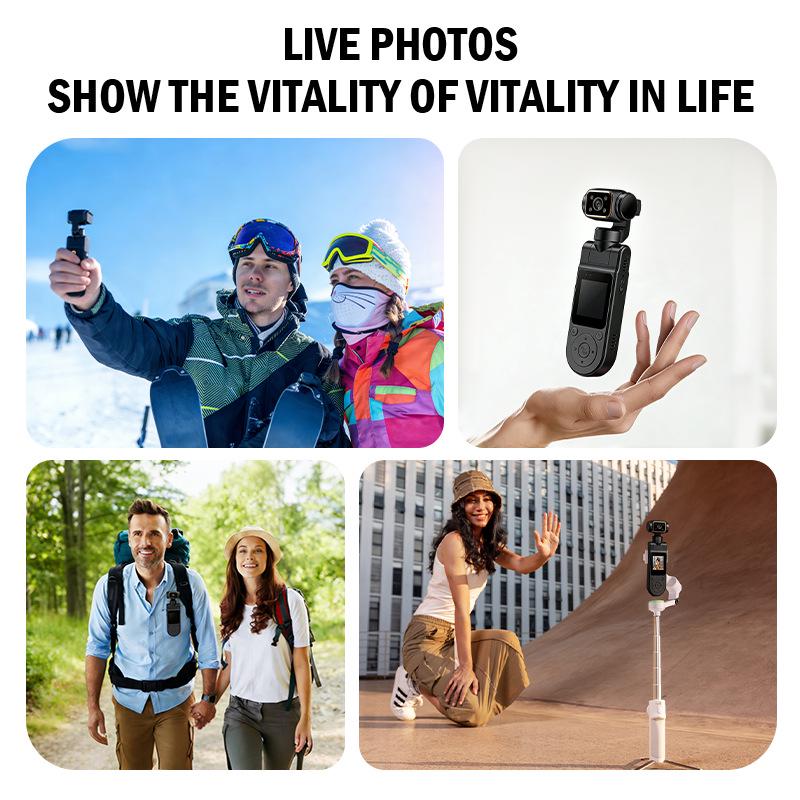 X20 Clip-on 2K HD Night Vision WiFi Camera for Cycling & Meetings